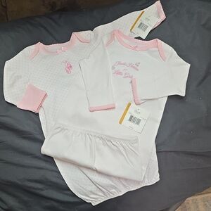 Baby Pink Two-Piece Onesie Set